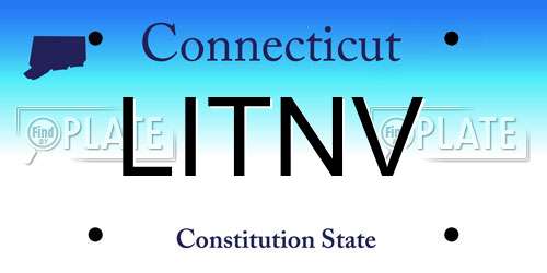 LITNV Connecticut License Plate