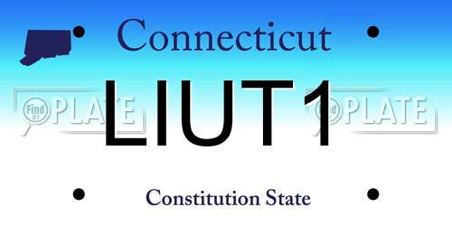 LIUT1 Connecticut License Plate