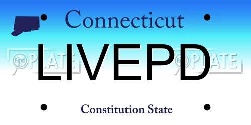 LIVEPD Connecticut License Plate