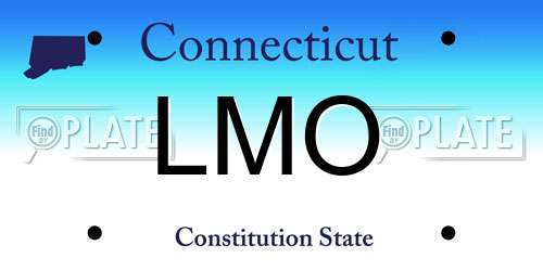 LMO Connecticut License Plate