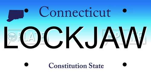 LOCKJAW Connecticut License Plate