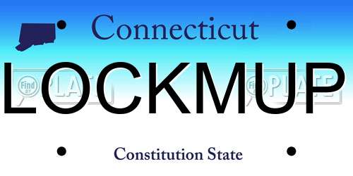 LOCKMUP Connecticut License Plate