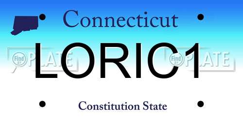 LORIC1 Connecticut License Plate