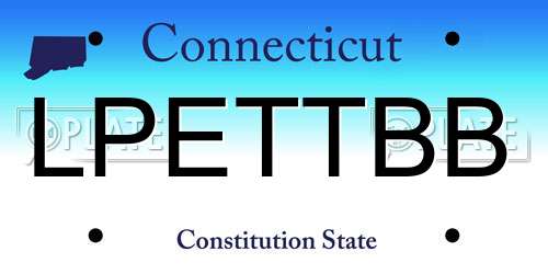 LPETTBB Connecticut License Plate