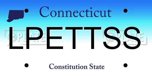 LPETTSS Connecticut License Plate
