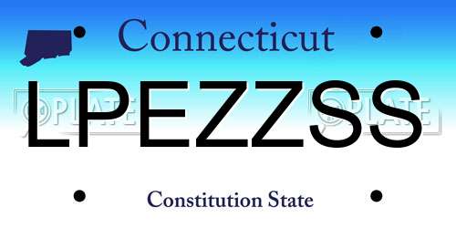 LPEZZSS Connecticut License Plate