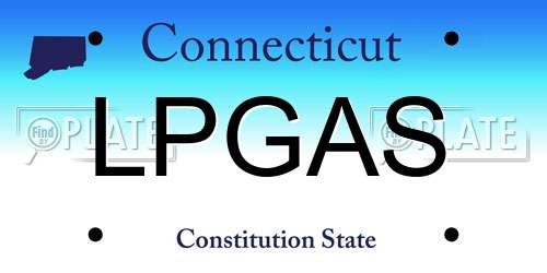 LPGAS Connecticut License Plate