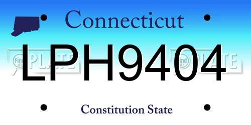 LPH9404 Connecticut License Plate