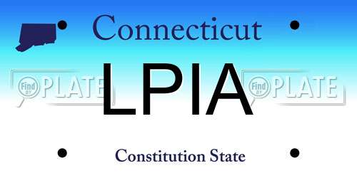 LPIA Connecticut License Plate