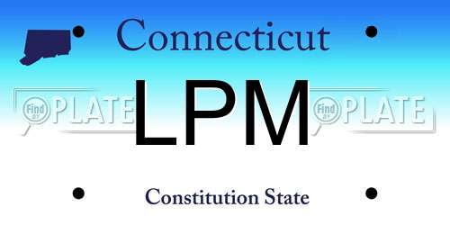 LPM Connecticut License Plate