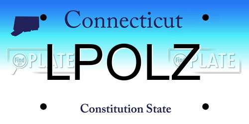 LPOLZ Connecticut License Plate