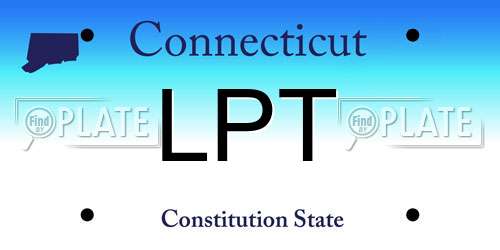 LPT Connecticut License Plate