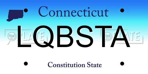 LQBSTA Connecticut License Plate