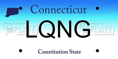 LQNG Connecticut License Plate