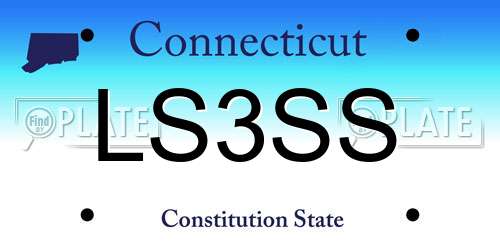 LS3SS Connecticut License Plate