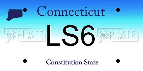 LS6 Connecticut License Plate