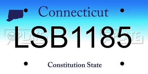 LSB1185 Connecticut License Plate