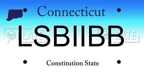 LSBIIBB Connecticut License Plate