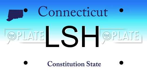 LSH Connecticut License Plate