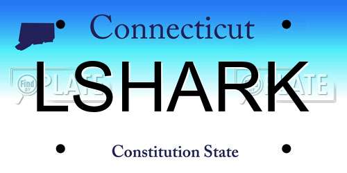 LSHARK Connecticut License Plate