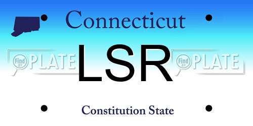 LSR Connecticut License Plate