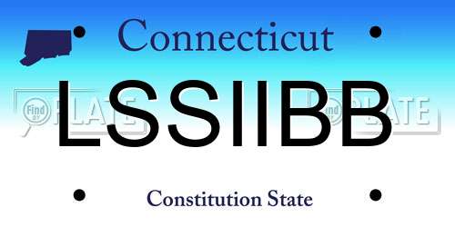 LSSIIBB Connecticut License Plate