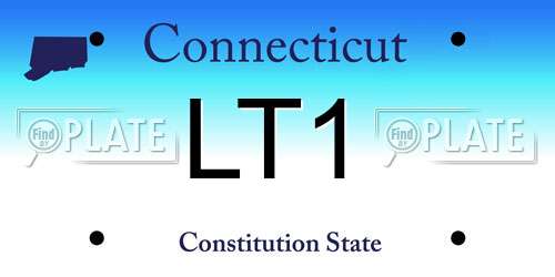 LT1 Connecticut License Plate