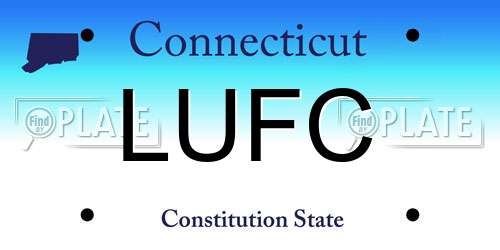 LUFC Connecticut License Plate