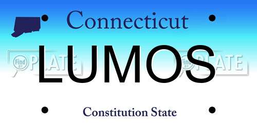 LUMOS Connecticut License Plate