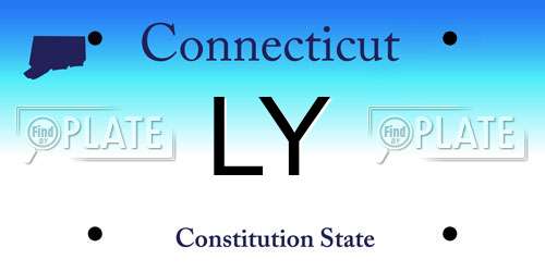 LY Connecticut License Plate