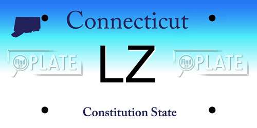 LZ Connecticut License Plate