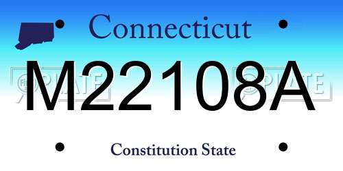 M22108A Connecticut License Plate