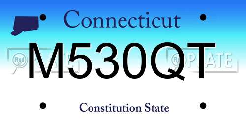 M530QT Connecticut License Plate
