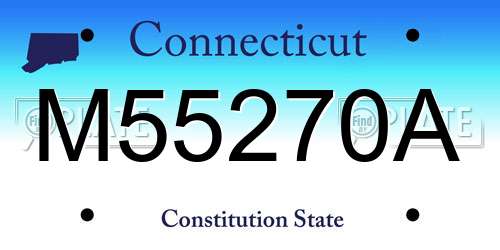 M55270A Connecticut License Plate