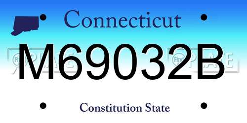 M69032B Connecticut License Plate