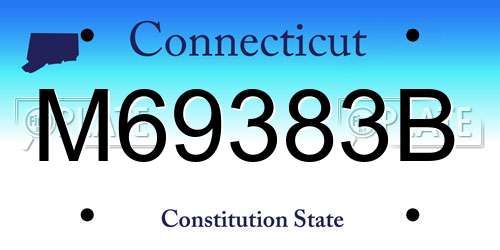 M69383B Connecticut License Plate