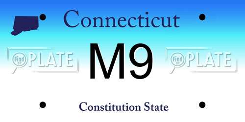 M9 Connecticut License Plate