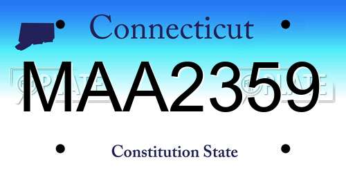 MAA2359 Connecticut License Plate