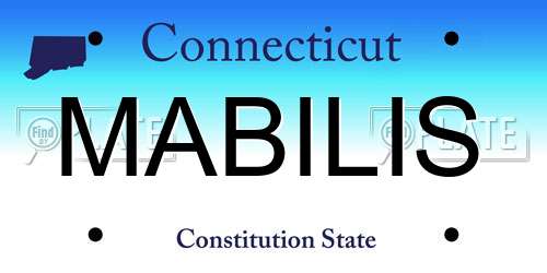 MABILIS Connecticut License Plate