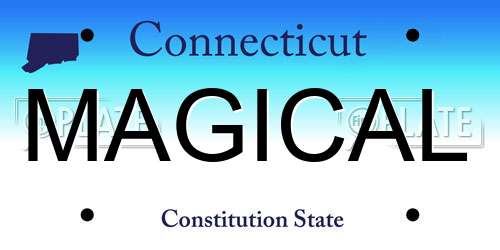 MAGICAL Connecticut License Plate