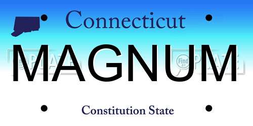 MAGNUM Connecticut License Plate
