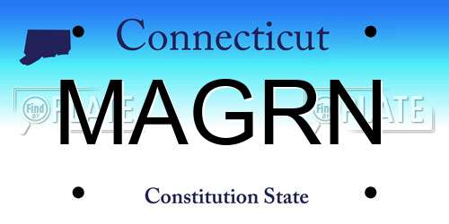 MAGRN Connecticut License Plate