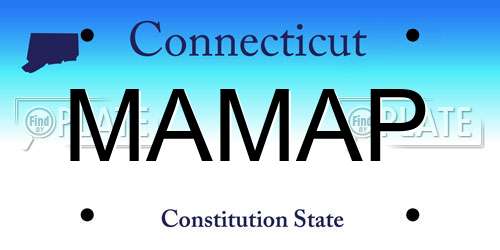 MAMAP Connecticut License Plate