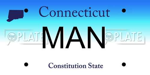 MAN Connecticut License Plate