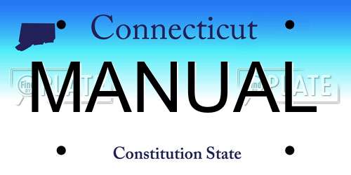 MANUAL Connecticut License Plate