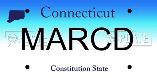 MARCD Connecticut License Plate