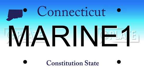 MARINE1 Connecticut License Plate