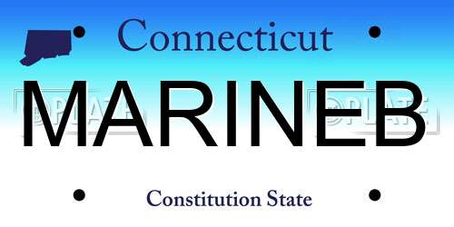 MARINEB Connecticut License Plate