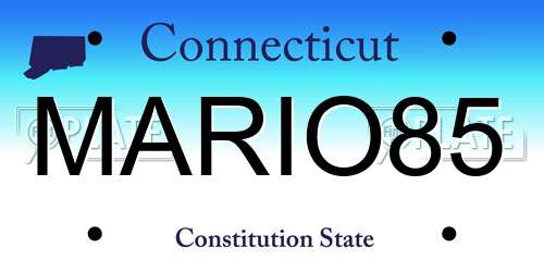 MARIO85 Connecticut License Plate