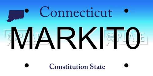 MARKIT0 Connecticut License Plate